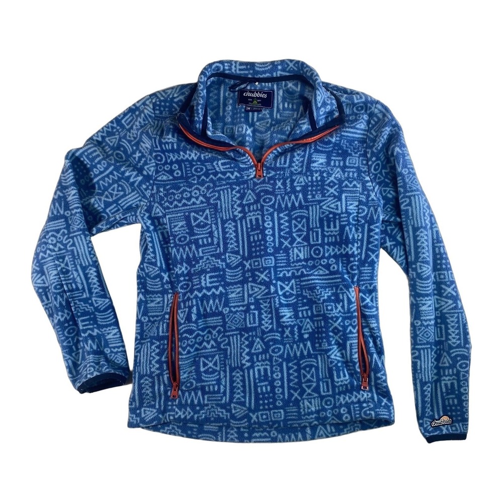 Chubbies Lightweight Synchilla Snap-T 1/4‎ Zip Fleece Men's M The Sweatshirt